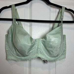 Victoria's Secret Shimmering Mint Lace Bra